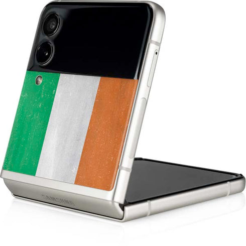 Ireland Flag Distressed Galaxy Z Flip3 5G Skin